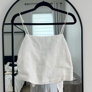 Linen crop top